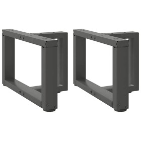 Patas de mesa de centro en forma de T 2 uds antracita